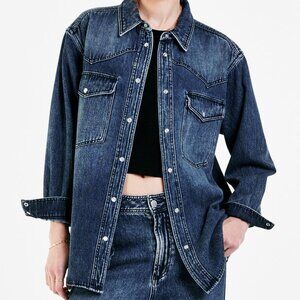 Dear‎ John Naomi Denim Shirt Sz M